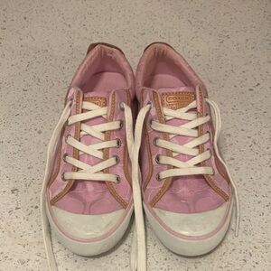 Coach Vintage Women's Pink and Brown Sneakers